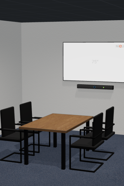 Kompakter Huddle Space mit Teams-Technik